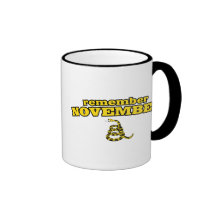 Remember November Gadsden Snake Mug