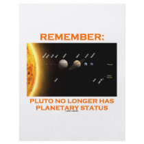 Remember: Pluto No Longer Has Planetary Status Full Color Flyer