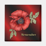 Remember Poppy Fridge Magnet
