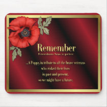 Remember Poppy Mouse Pads