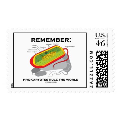 Remember: Prokaryotes Rule The World (Bacterium) Stamp