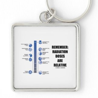 Remember: Radiation Doses Are Relative keychain