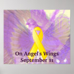 Remember September 11 On Purple Angel's Wings