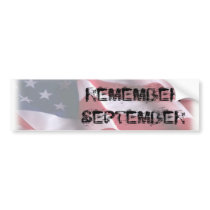REMEMBER SEPTEMBER BUMPER STICKER