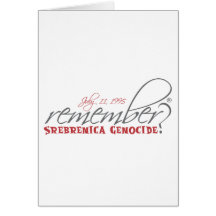 remember srebrenica genocide cards