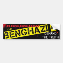 Remember the Benghazi 4 Bumper Stickers