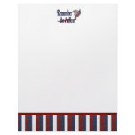 Remember the Fallen with Eagle and Flag Letterhead Template