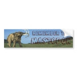 Remember the Mastodon Bumper Sticker