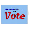Remember to Vote cards