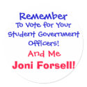 Remember , To Vote for Your Student Government ... stickers