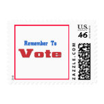 Remember to Vote Postage