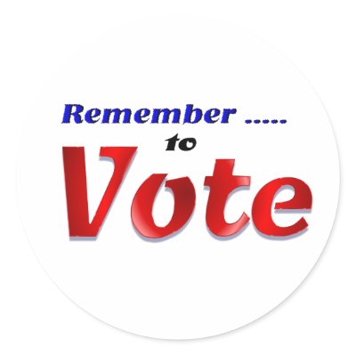 Remember to Vote Sticker by DonnaGrayson