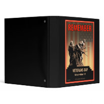 Remember Veterans Day Vinyl Binder