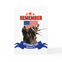 Remember Veterans Day Greeting Card