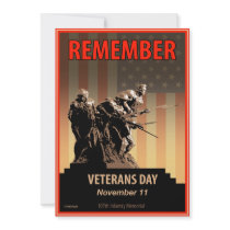 Remember Veterans Day Custom Announcement