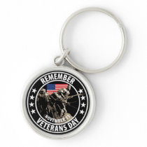 Remember Veterans Day Key Chains