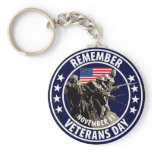Remember Veterans Day Keychain