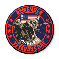 Remember Veterans Day Fridge Magnets