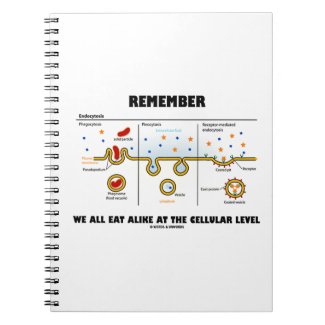 Remember We All Eat Alike At The Cellular Level Spiral Note Books