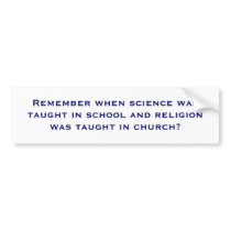 remember-when bumper sticker