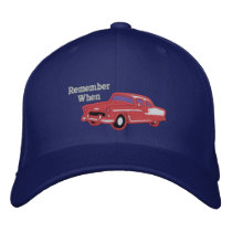 Remember When embroidered hats
