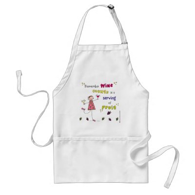 Remember Wine Counts As A Serving Of Fruit aprons