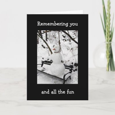 REMEMBER YOU AND FUN AT CHRISTMAS GREETING CARDS