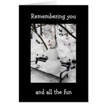 REMEMBER YOU AND FUN AT CHRISTMAS GREETING CARDS