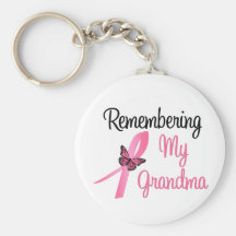 Remembering My Grandma - Breast Cancer Awareness Key Chain