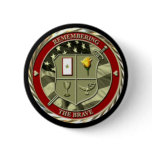 Remembering The Brave pin-on button