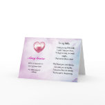 Remembrance card for baby or child