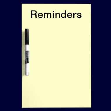 Reminders Dry Erase Board dry erase boards