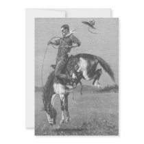Remington's A Bucking Bronco invitations