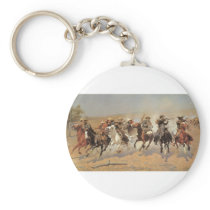 Remington's A Dash For Timber keychains