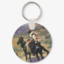 Remington's An Indian Trapper keychains