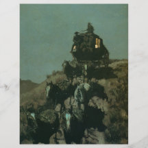 Remington's Old Stagecoach of the Plains (1901) Custom Flyer