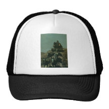 Remington's Old Stagecoach of the Plains (1901) Trucker Hat