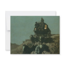 Remington's Old Stagecoach of the Plains (1901) Announcement