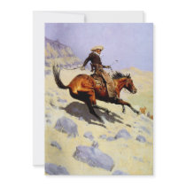 Remington's The Cowboy invitations