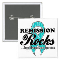 Remission Rocks - Ovarian Cancer Awareness Pin