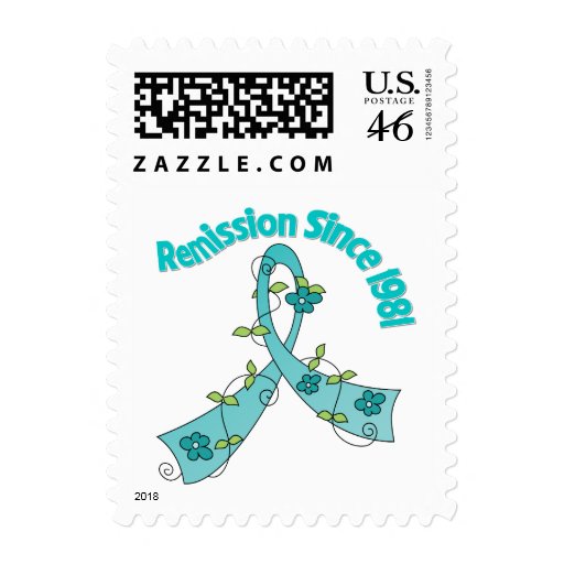 Remission Since 1981 Ovarian Cancer Postage Stamp