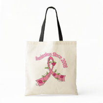Remission Since 2008 Breast Cancer Canvas Bag