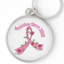 Remission Since 2008 Breast Cancer Key Chains