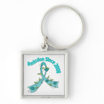 Remission Since 2008 Ovarian Cancer Key Chain