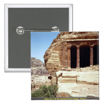 Remnants of the ancient city of Petra, Jordan Button