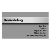 Remodeling Business Cards