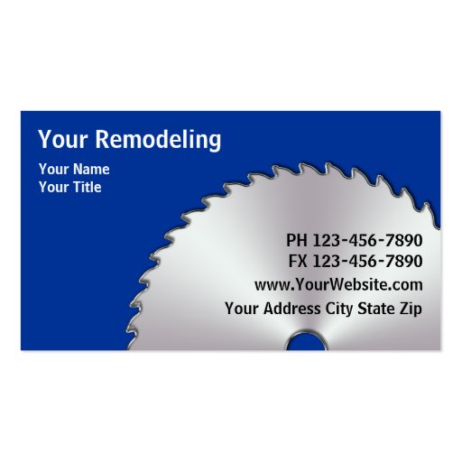 Remodeling Business Cards