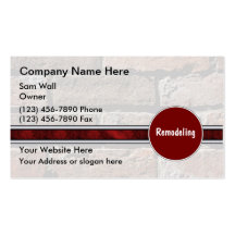 Remodeling Business Cards