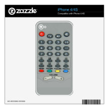 Remote control decals for iPhone 4S