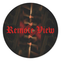 Remote View Round Sticker